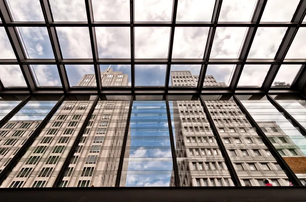 Skyscrapers seen from Potsdamer Platz in Berlin — Stock Photo, Image