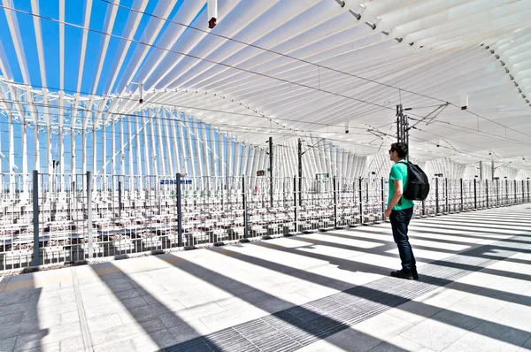 Nueva estación de tren Mediopadana en Reggio Emilia, Italia —  Fotos de Stock