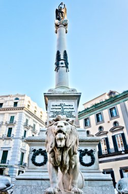 Monument to Neapolitan martyrs in Naples, Italy clipart