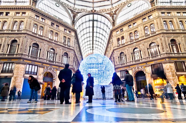 Galería comercial pública Galleria Umberto I en Nápoles, Italia —  Fotos de Stock