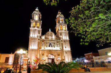 Meydanı ve katedral Campeche, Meksika için