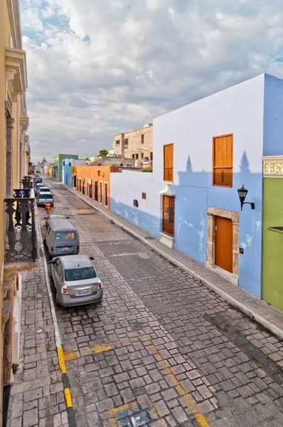 Old colonial buildings in Campeche, Mexico — Stock Photo, Image