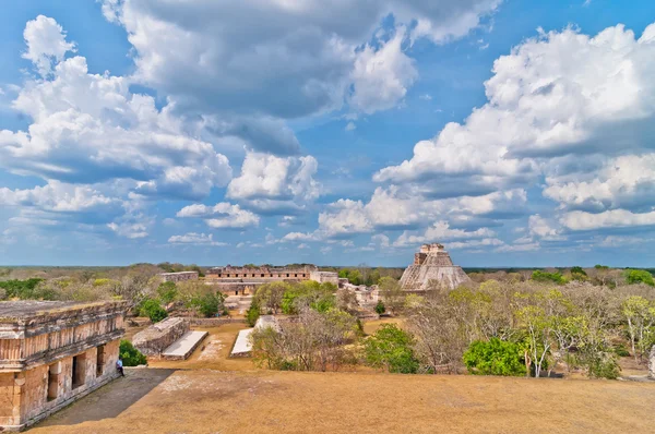 Uxmal starożytnego miasta Majów, Jukatan, Meksyk — Zdjęcie stockowe