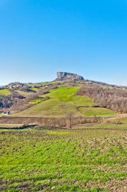 Pietra di Bismantova içinde Reggio Emilia Apennines - İtalya