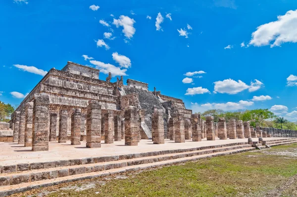 Temple des Guerriers, Chichen Itza, Mexique — Photo