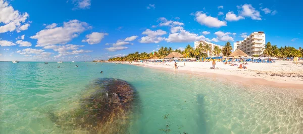 Διάσημη παραλία Playa del Norte της Isla Mujeres, Μεξικό — Φωτογραφία Αρχείου