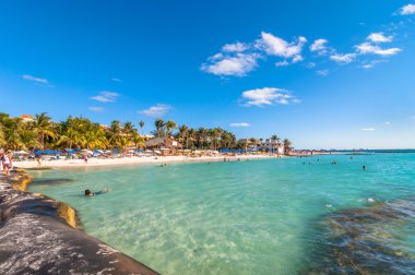 Isla Mujeres, Meksika için ünlü Playa del Norte beach