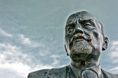 Lenin heykeli cavriago, emilia-romagna, İtalya