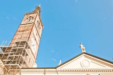 Matilde di canossa heykel san benedetto Po, İtalya