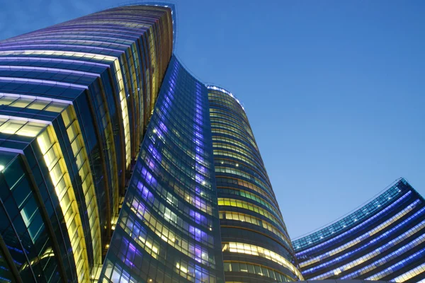 gece iş gökdelenler