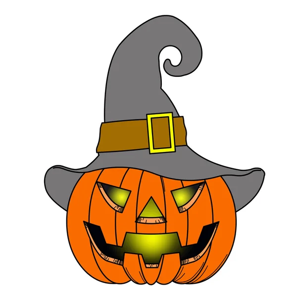 Cadılar Bayramı Balkabağı cadı şapkası.