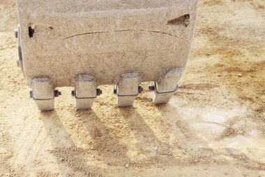 dişlerde bir buldozer Kepçe