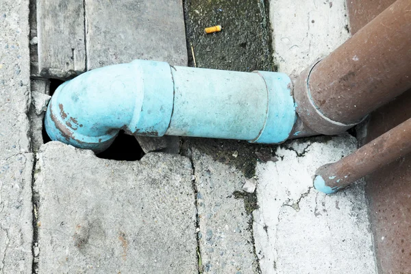 Sewage pipe — Stock Photo, Image