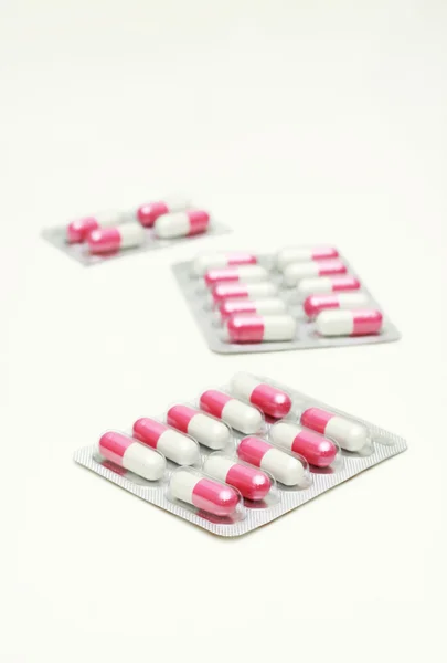 Capsules and pills in package. — Stock Photo, Image