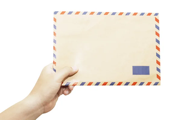 Envelope na mão — Fotografia de Stock