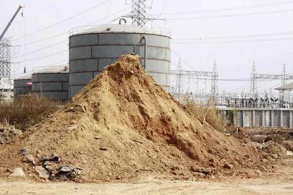 Haufen trockener Erde und Sand — Stockfoto