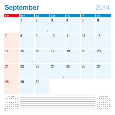 Takvim-planlayıcısı 2014 Ekim