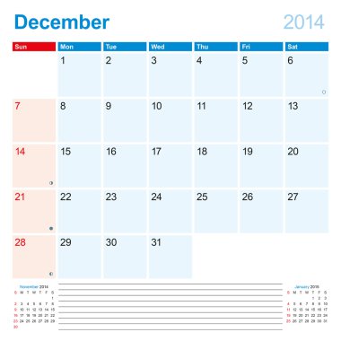 Takvim-planlayıcısı 2014 Aralık