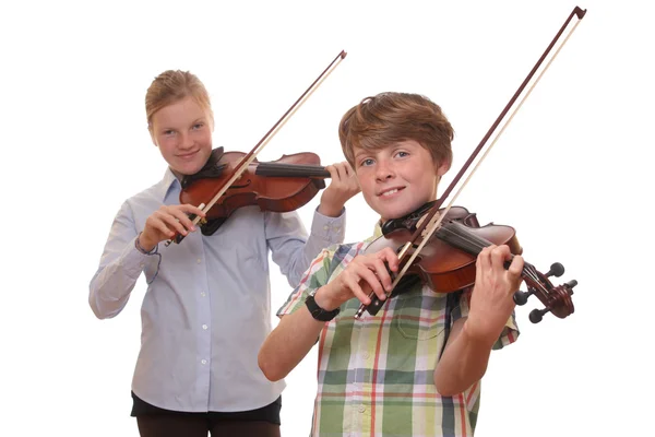 Violin players — Stock Photo, Image