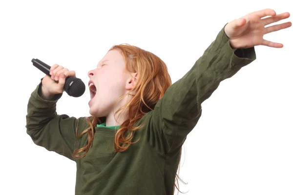 Singing girl — Stock Photo, Image