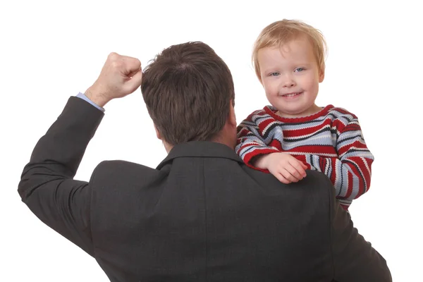 Businessman and toddler Stock Picture