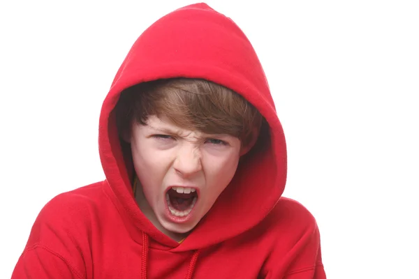 Rapaz zangado — Fotografia de Stock