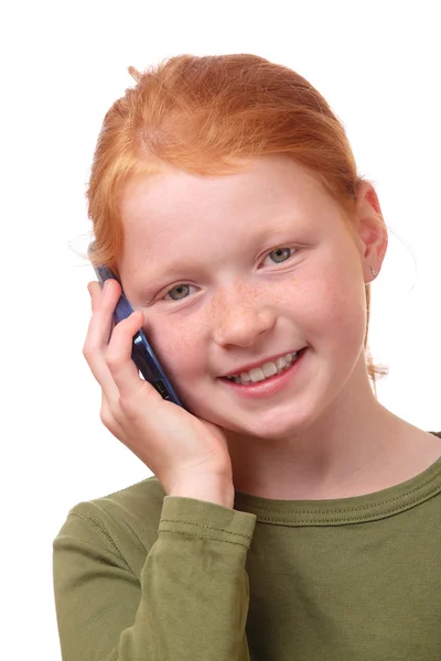 Menina com smartphone — Fotografia de Stock