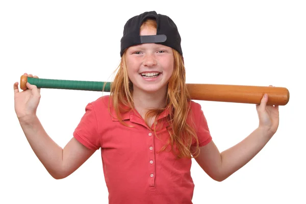 Beyzbol kız — Stok fotoğraf