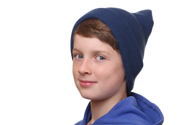 Jongen met hoed — Stockfoto