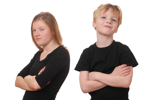 Gelukkig en droevig — Stockfoto