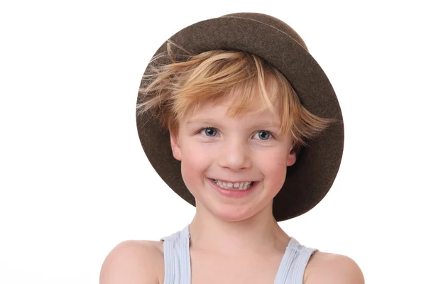 Niño con sombrero — Foto de Stock