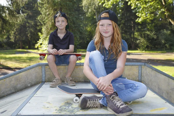 Skateboard-Kinder — Stockfoto