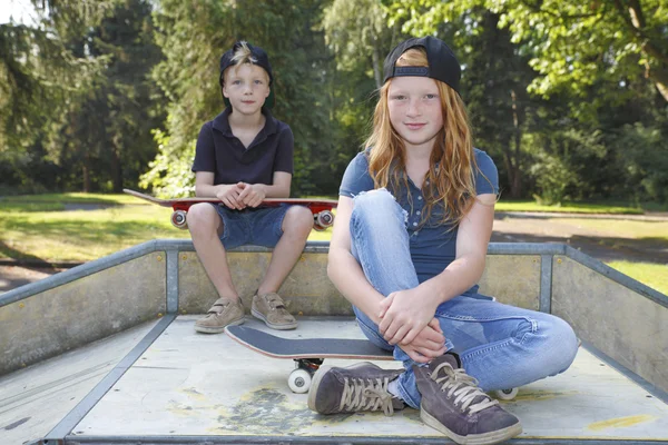 Skateboard kids — Stock Photo, Image