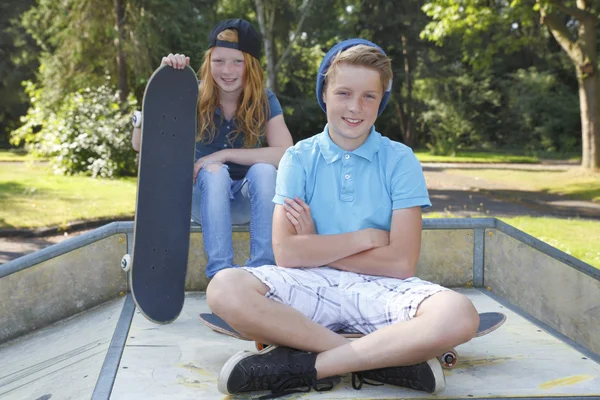 Skateboard kids — Stock Photo, Image