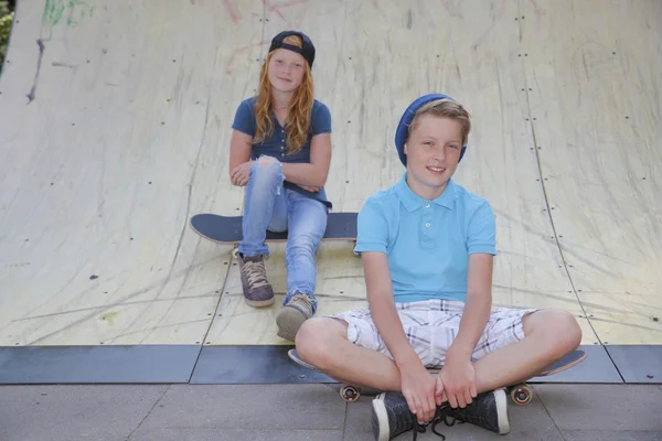 Skateboard kids — Stock Photo, Image