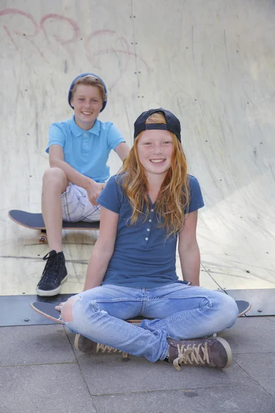 Skateboard-Kinder — Stockfoto