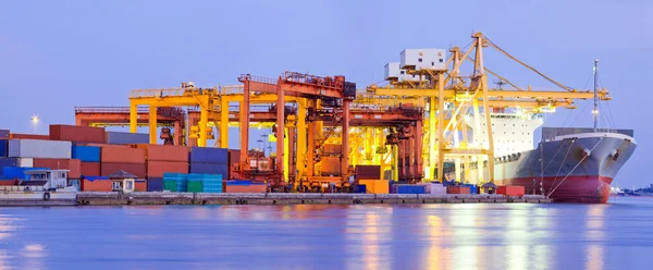 Poort terminal panorama industrie — Stockfoto