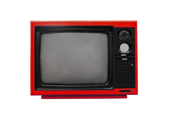 Vintage kırmızı tv — Stok fotoğraf