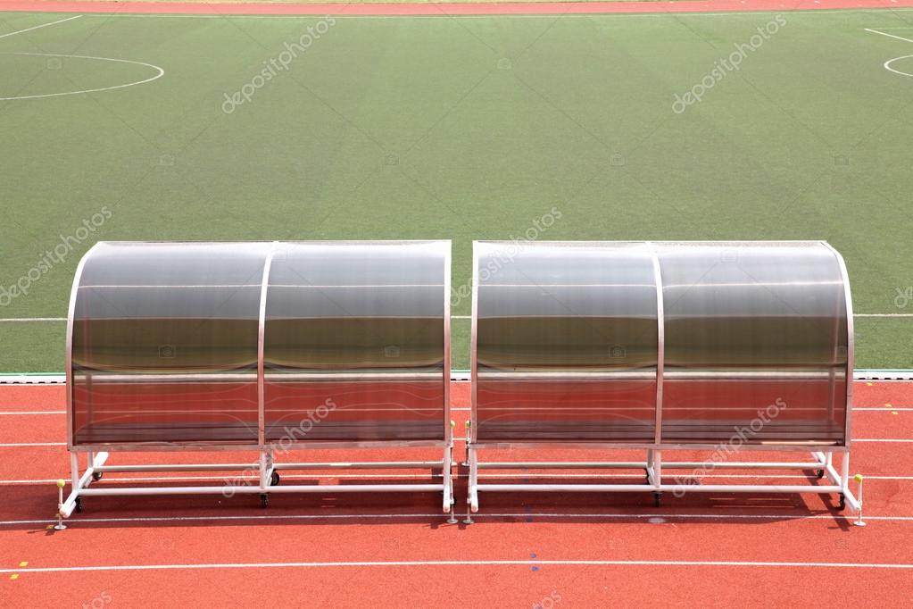 Reserve benches football field — Stock Photo © vichie81 12061838
