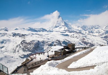 Matterhorn en yüksek Alpler, İsviçre