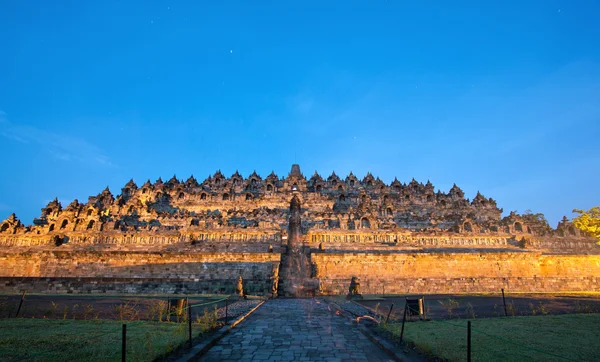 Borobudur amanecer indonesia — Foto de Stock