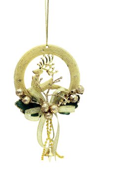 çan ile izole Noel altın Ren geyiği süsleme
