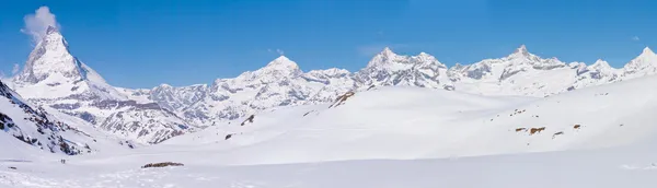 马特洪峰全景瑞士 — 图库照片
