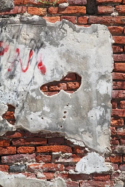 割れた石壁の背景 — ストック写真