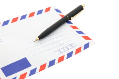 yalıtılmış hava posta zarf yığını