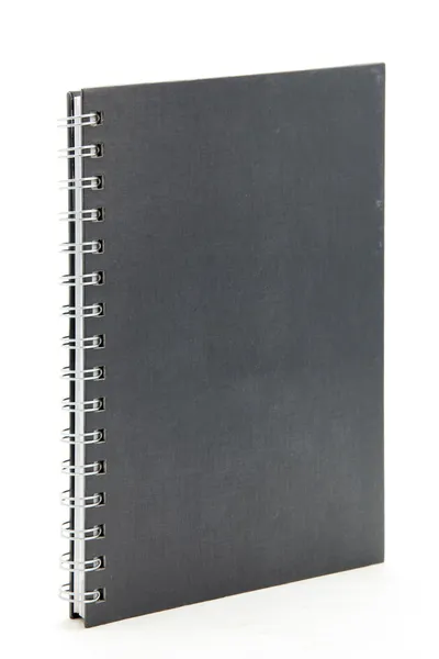 Siyah sert kapak defter — Stok fotoğraf