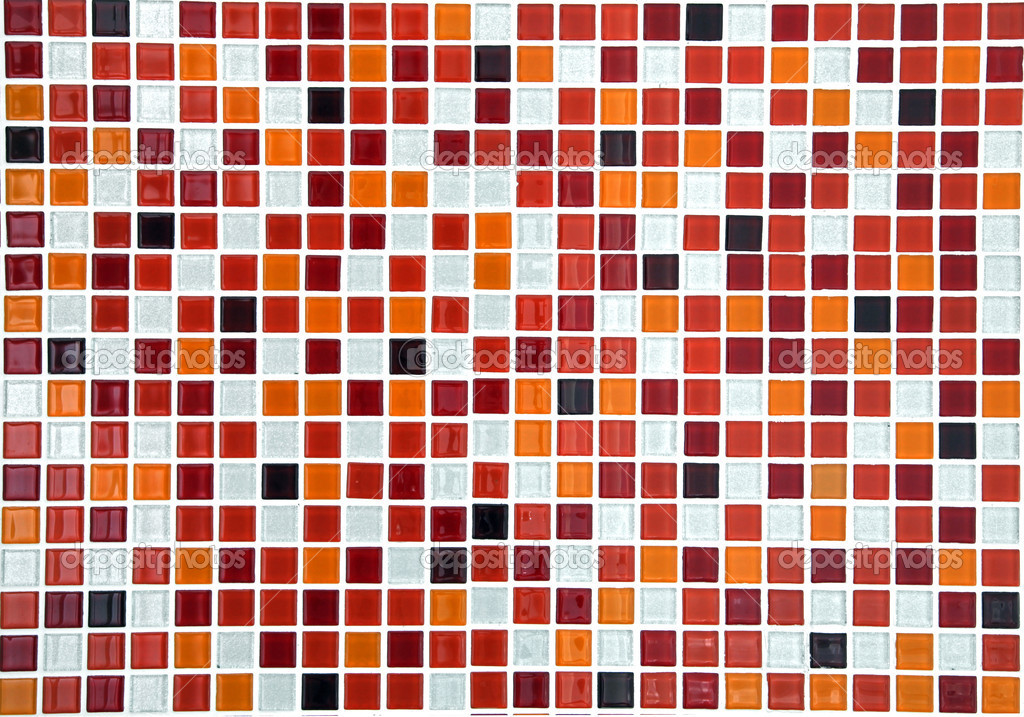 red ceramic mosaic background