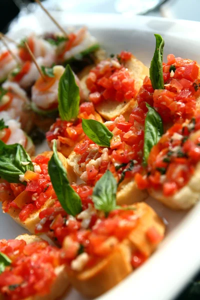 Tomato canape — Stock Photo, Image