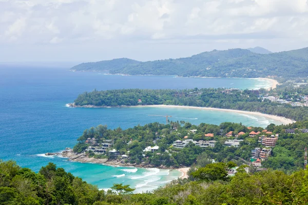 Praia tropical aérea — Fotografia de Stock