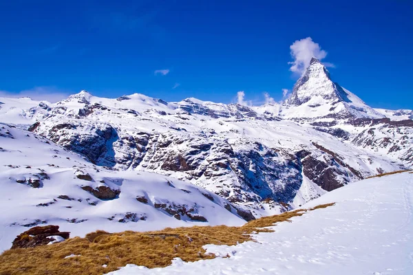 Matterhorn pico Alp Suíça — Fotografia de Stock